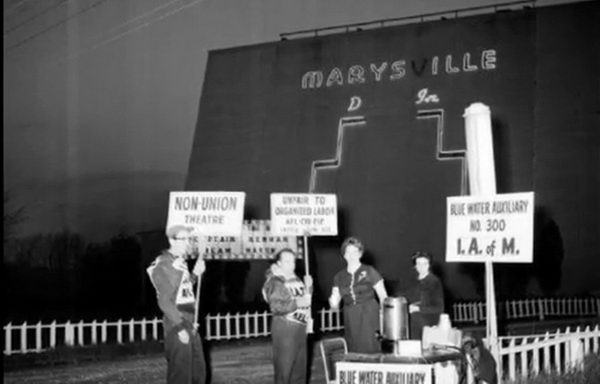 Marysville Drive-In Theatre - Old Photo (newer photo)